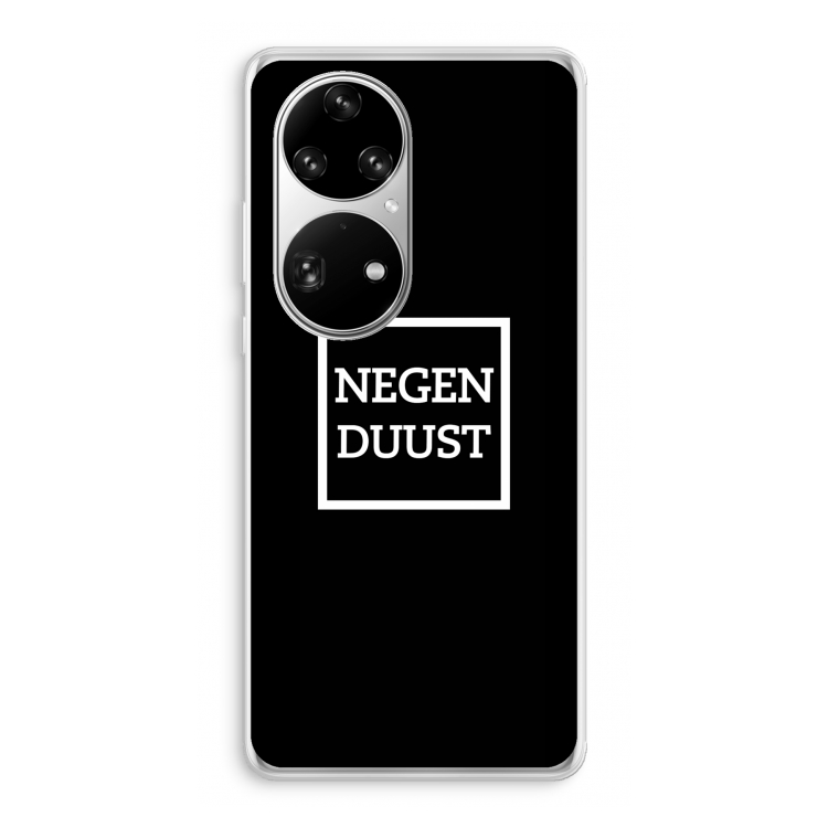 Negenduust black: Huawei P50 Pro Transparant Hoesje