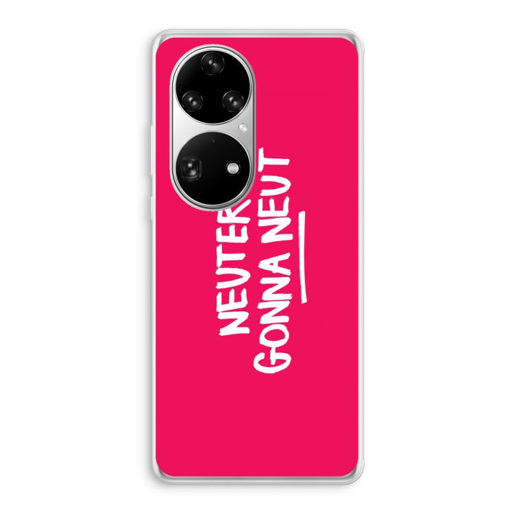 Neuters (roze): Huawei P50 Pro Transparant Hoesje
