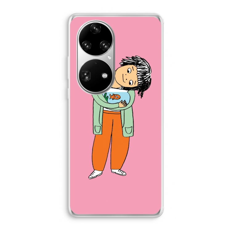 Visknuffel: Huawei P50 Pro Transparant Hoesje