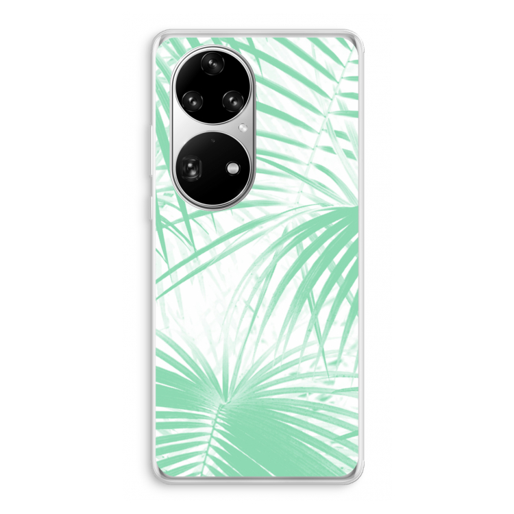 Palmbladeren: Huawei P50 Pro Transparant Hoesje