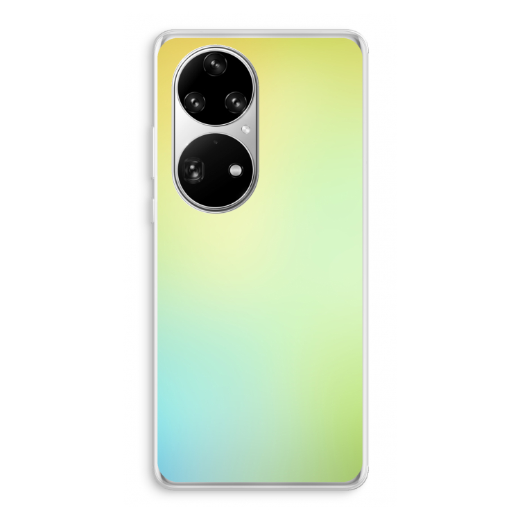 Minty mist pastel: Huawei P50 Pro Transparant Hoesje