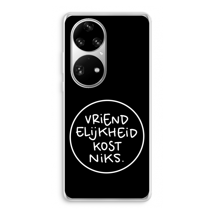Vriendelijkheid: Huawei P50 Pro Transparant Hoesje