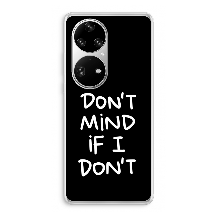 Don't Mind: Huawei P50 Pro Transparant Hoesje