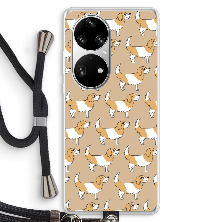 Doggy: Huawei P50 Pro Transparant Hoesje met koord
