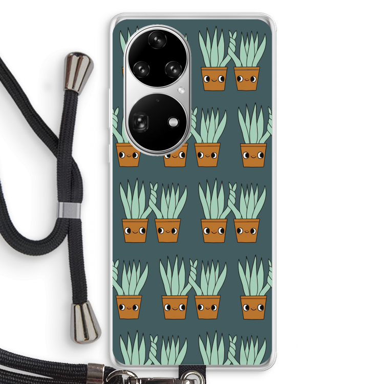 Sansevieria: Huawei P50 Pro Transparant Hoesje met koord