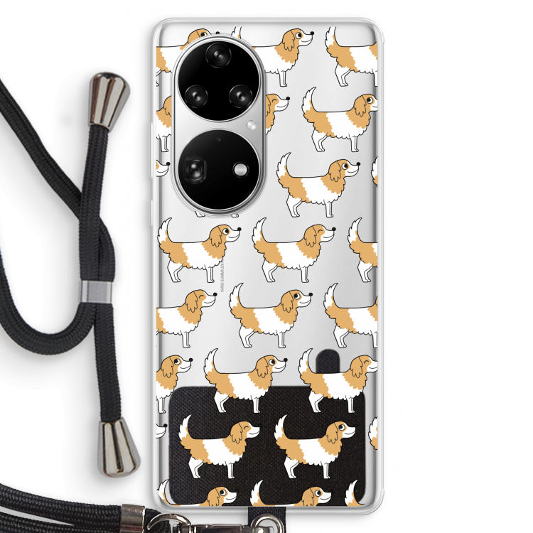 Doggy: Huawei P50 Pro Transparant Hoesje met koord