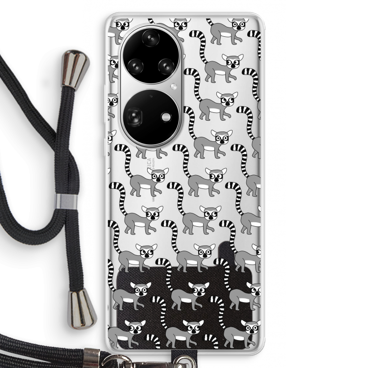Makis: Huawei P50 Pro Transparant Hoesje met koord