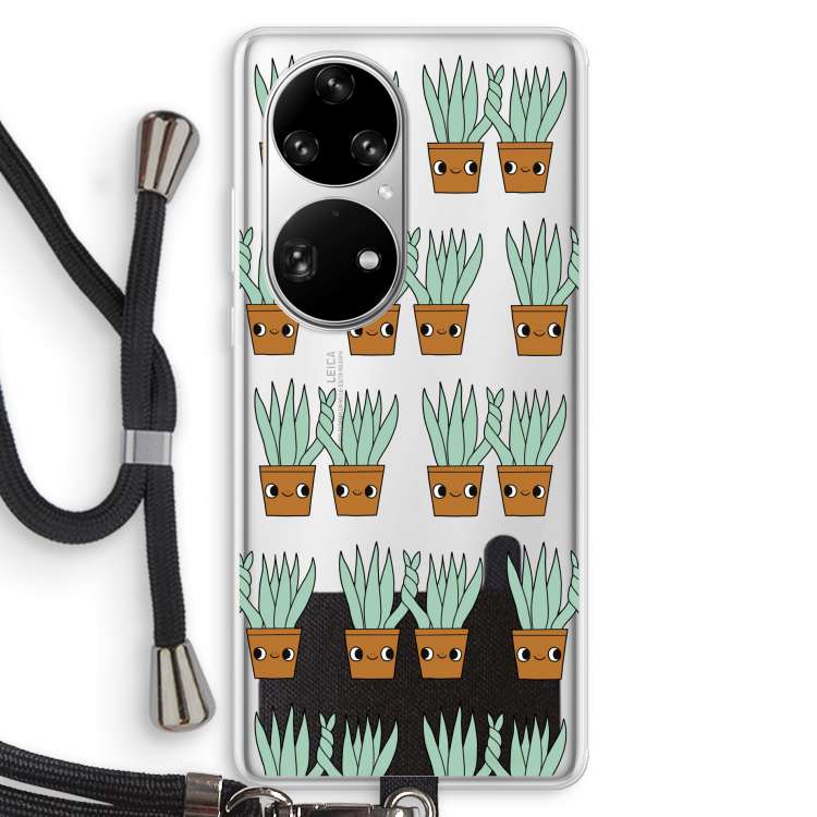 Sansevieria: Huawei P50 Pro Transparant Hoesje met koord