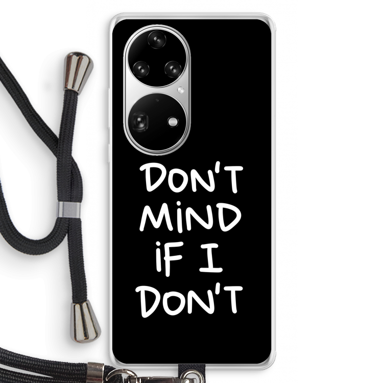 Don't Mind: Huawei P50 Pro Transparant Hoesje met koord