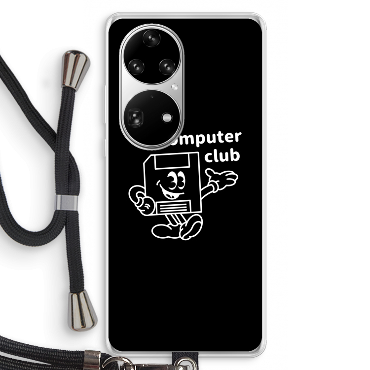 Floppyhead: Huawei P50 Pro Transparant Hoesje met koord