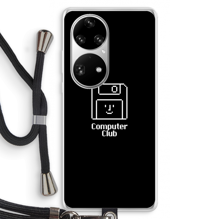 Hello: Huawei P50 Pro Transparant Hoesje met koord