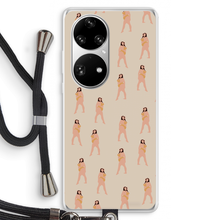You're so golden: Huawei P50 Pro Transparant Hoesje met koord