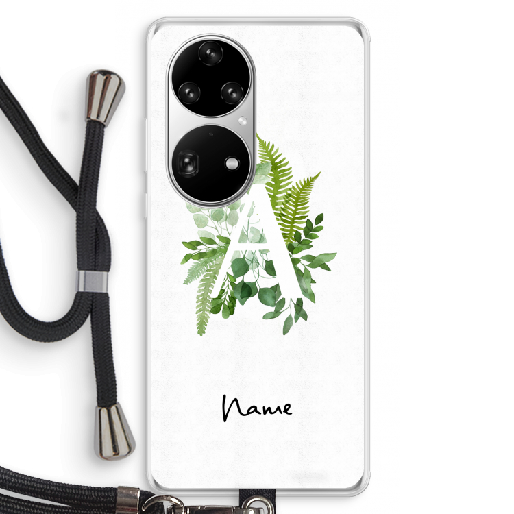 Green Brush: Huawei P50 Pro Transparant Hoesje met koord