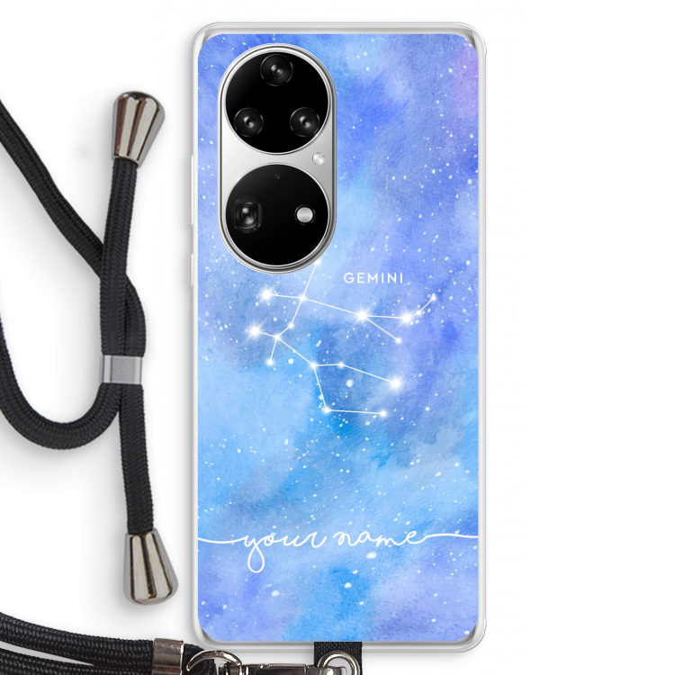 Sterrenbeeld - Licht: Huawei P50 Pro Transparant Hoesje met koord