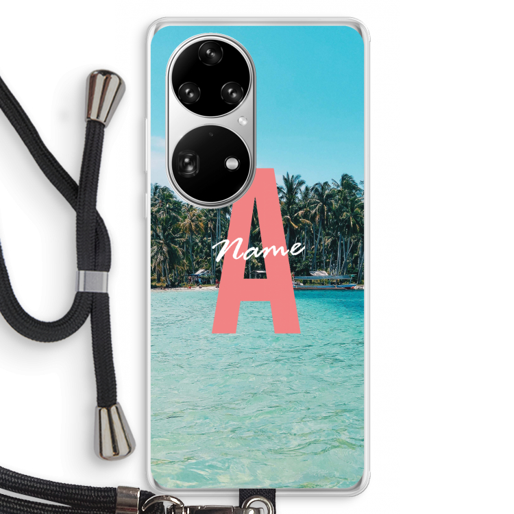 Pacific Dream: Huawei P50 Pro Transparant Hoesje met koord