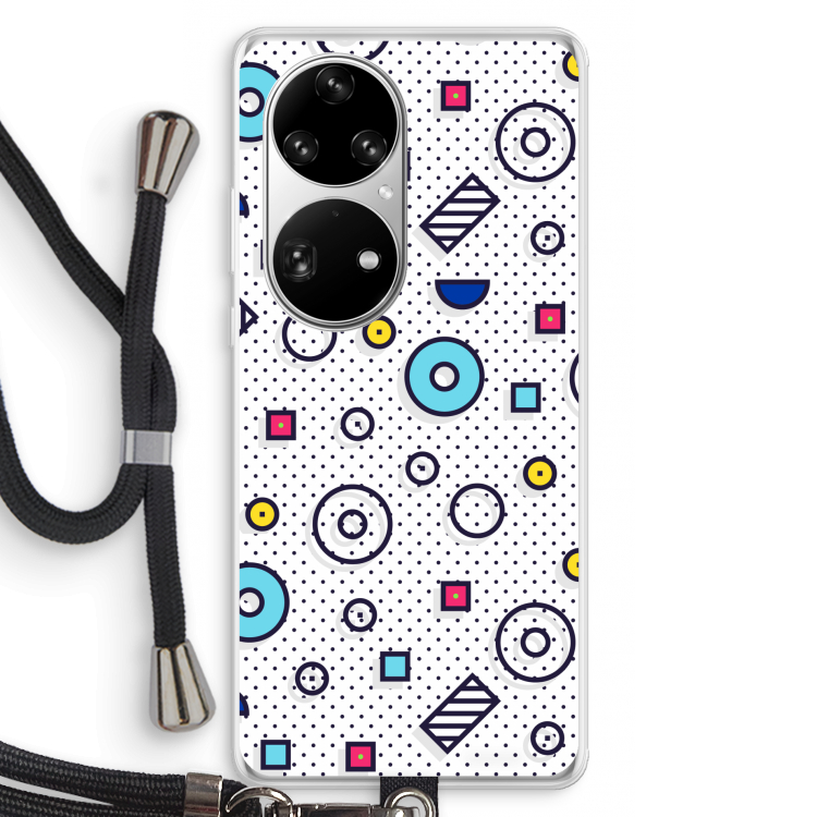 8-bit N°9: Huawei P50 Pro Transparant Hoesje met koord