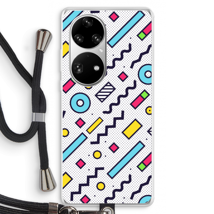 8-bit N°8: Huawei P50 Pro Transparant Hoesje met koord