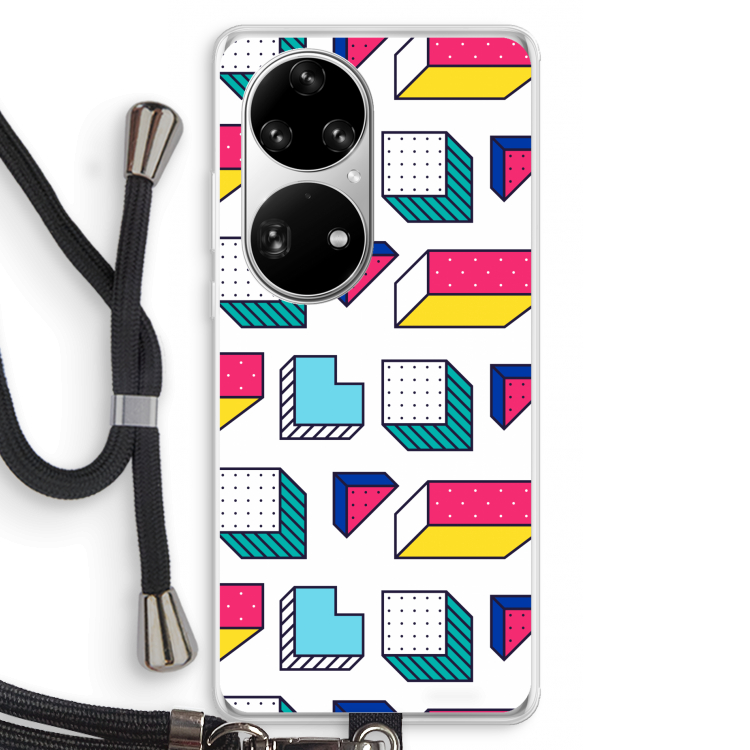 8-bit N°7: Huawei P50 Pro Transparant Hoesje met koord