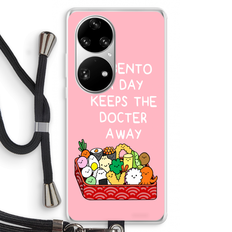 Bento a day: Huawei P50 Pro Transparant Hoesje met koord