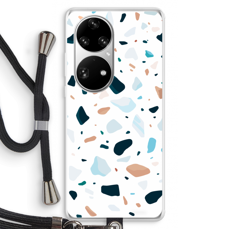 Terrazzo N°13: Huawei P50 Pro Transparant Hoesje met koord