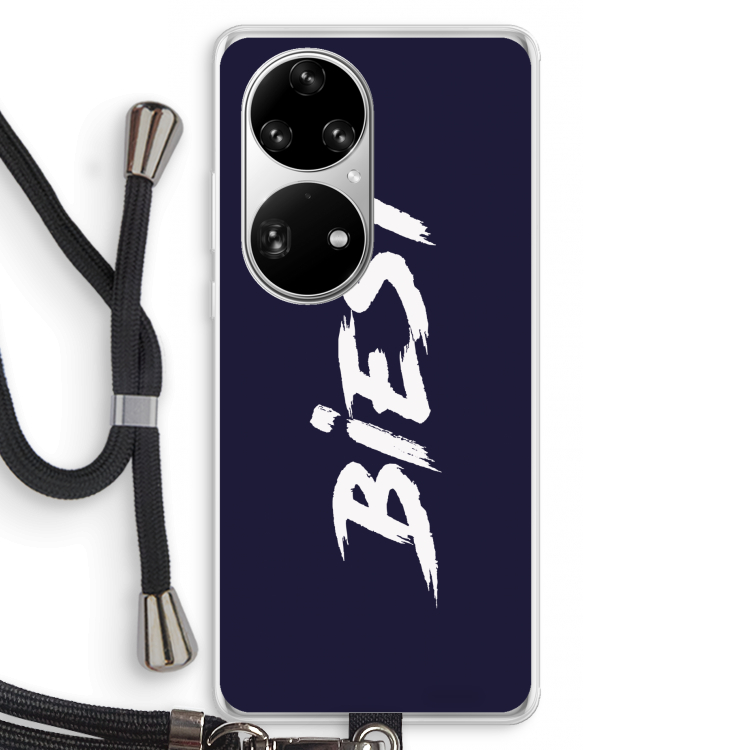 Biest: Huawei P50 Pro Transparant Hoesje met koord