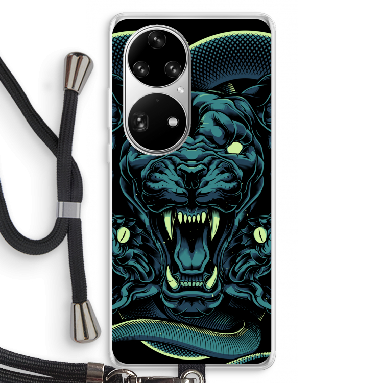 Cougar and Vipers: Huawei P50 Pro Transparant Hoesje met koord