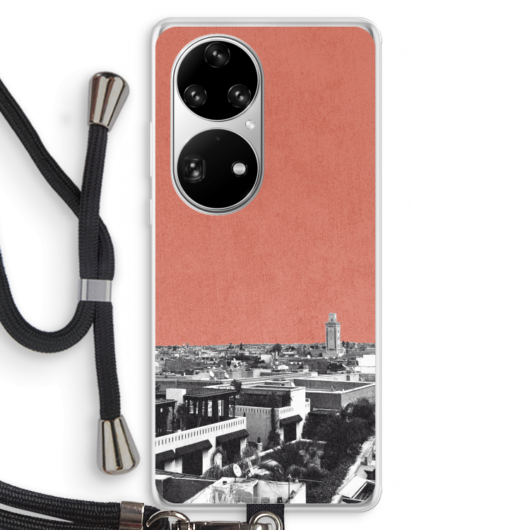 Marrakech Skyline : Huawei P50 Pro Transparant Hoesje met koord