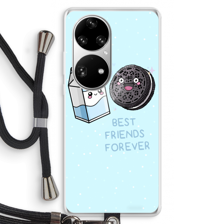 Best Friend Forever: Huawei P50 Pro Transparant Hoesje met koord