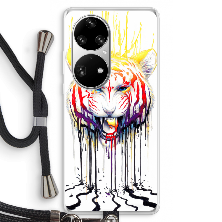 Fading: Huawei P50 Pro Transparant Hoesje met koord