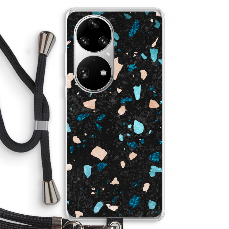 Terrazzo N°11: Huawei P50 Pro Transparant Hoesje met koord