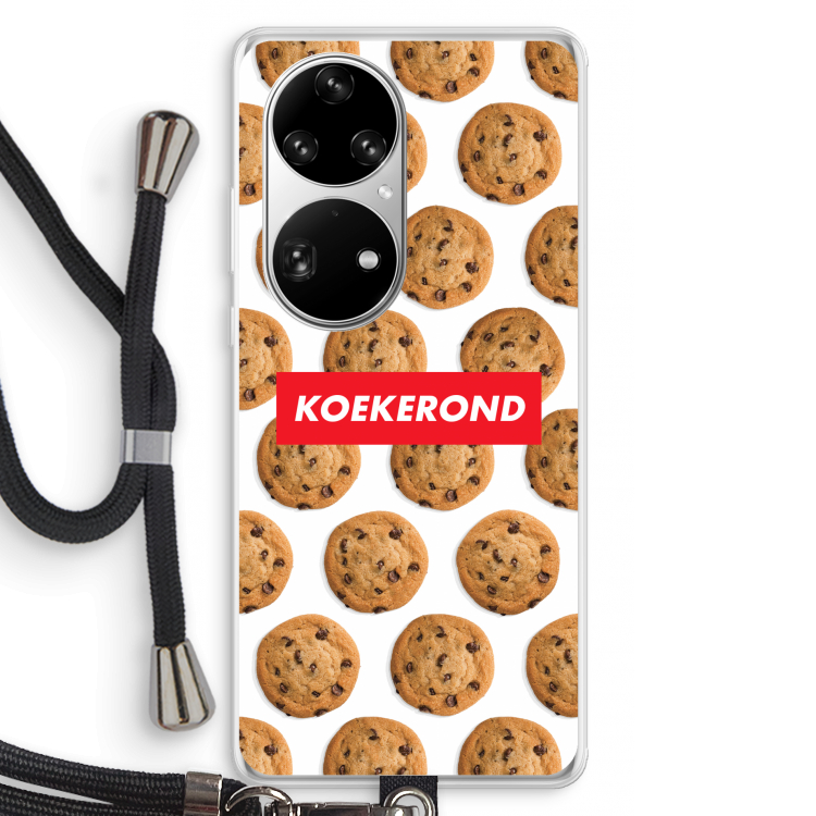 Koekerond: Huawei P50 Pro Transparant Hoesje met koord