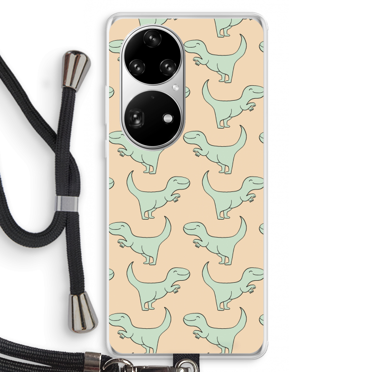 Dinos: Huawei P50 Pro Transparant Hoesje met koord