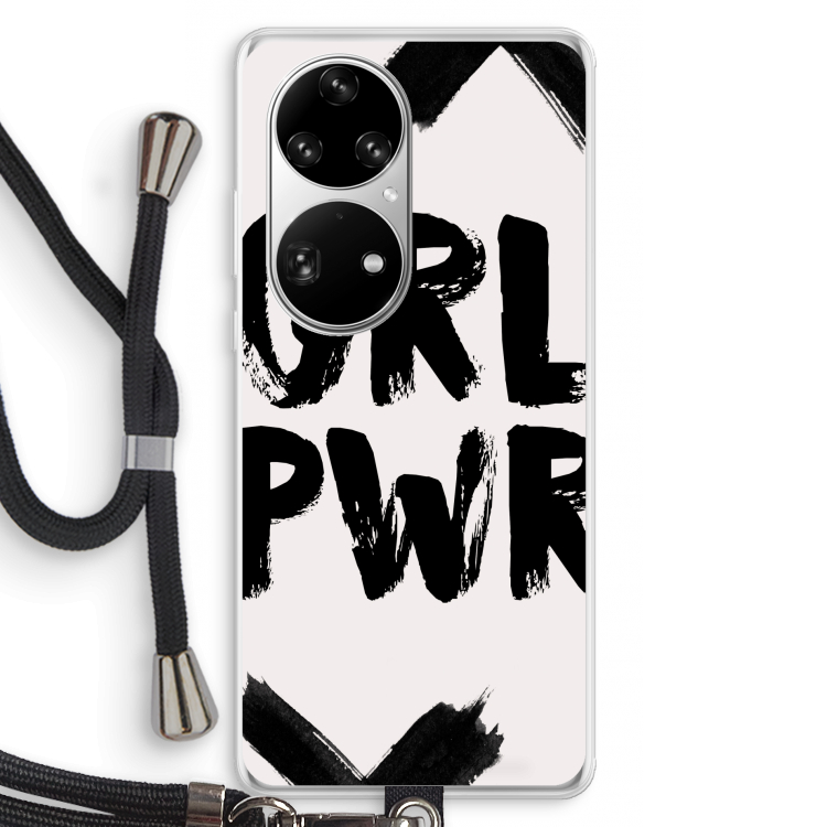 Girl Power #2: Huawei P50 Pro Transparant Hoesje met koord