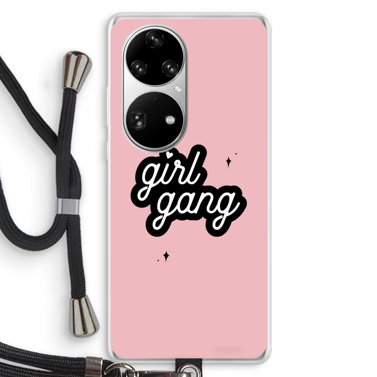 Girl Gang: Huawei P50 Pro Transparant Hoesje met koord