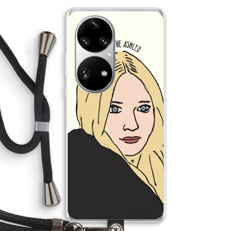 Ashley: Huawei P50 Pro Transparant Hoesje met koord