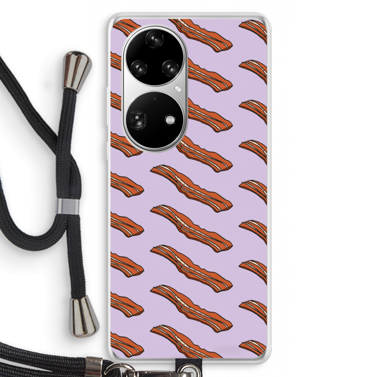 Bacon to my eggs #2: Huawei P50 Pro Transparant Hoesje met koord