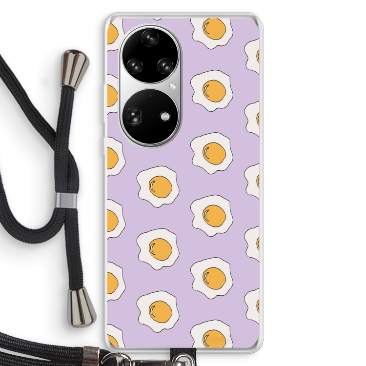 Bacon to my eggs #1: Huawei P50 Pro Transparant Hoesje met koord