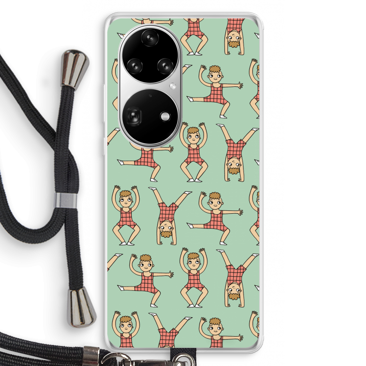 Gymboys: Huawei P50 Pro Transparant Hoesje met koord