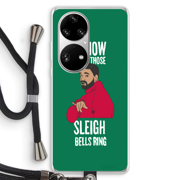 Sleigh Bells Ring: Huawei P50 Pro Transparant Hoesje met koord
