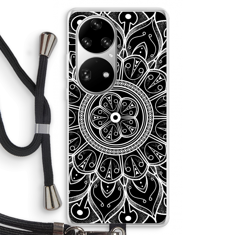 Roses Are Red: Huawei P50 Pro Transparant Hoesje met koord