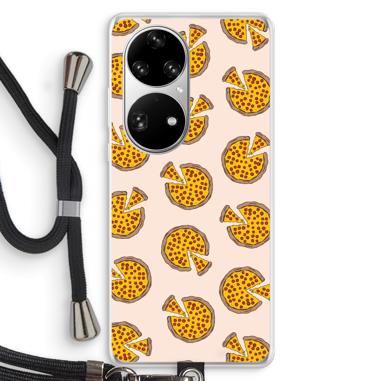 You Had Me At Pizza: Huawei P50 Pro Transparant Hoesje met koord