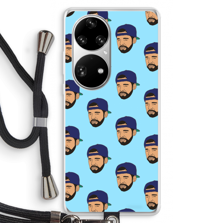 Drake Away: Huawei P50 Pro Transparant Hoesje met koord