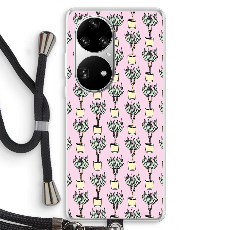 Boompje: Huawei P50 Pro Transparant Hoesje met koord