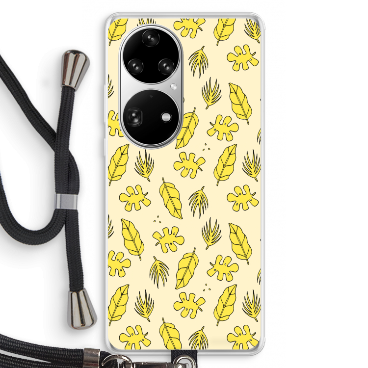 Herfst: Huawei P50 Pro Transparant Hoesje met koord