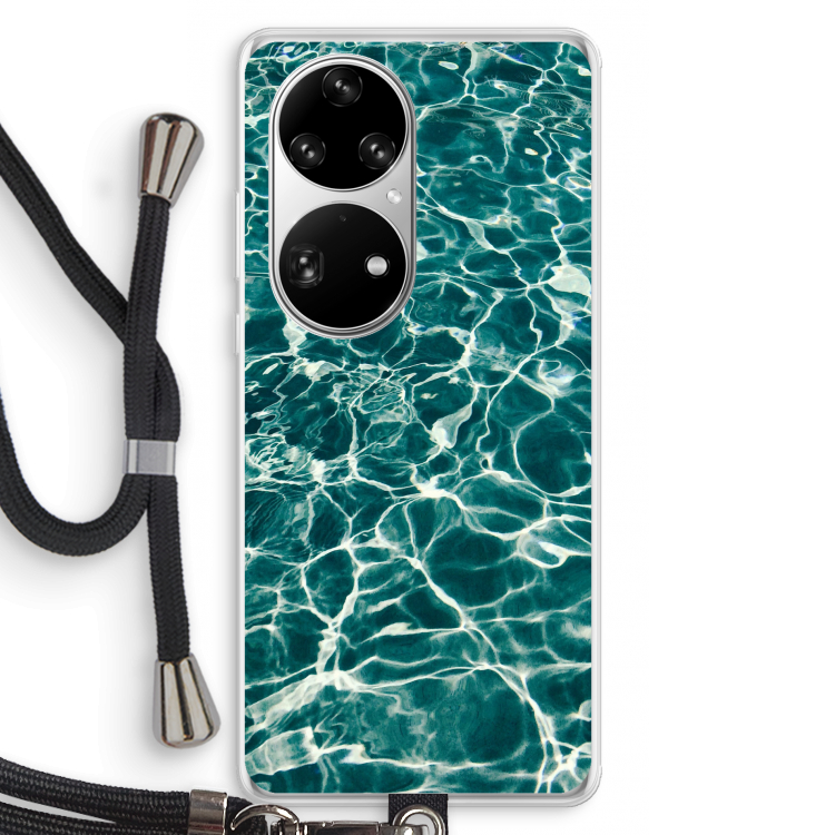Weerkaatsing water: Huawei P50 Pro Transparant Hoesje met koord