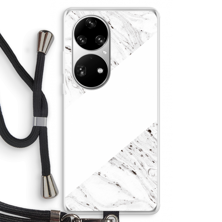 Biggest stripe: Huawei P50 Pro Transparant Hoesje met koord