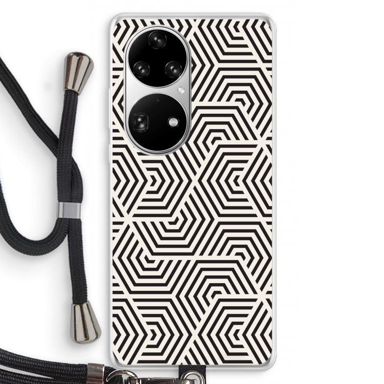 Magic pattern: Huawei P50 Pro Transparant Hoesje met koord
