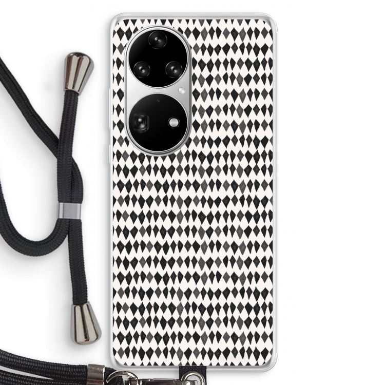Crazy shapes: Huawei P50 Pro Transparant Hoesje met koord