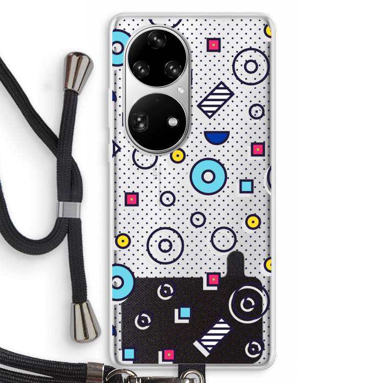 8-bit N°9: Huawei P50 Pro Transparant Hoesje met koord