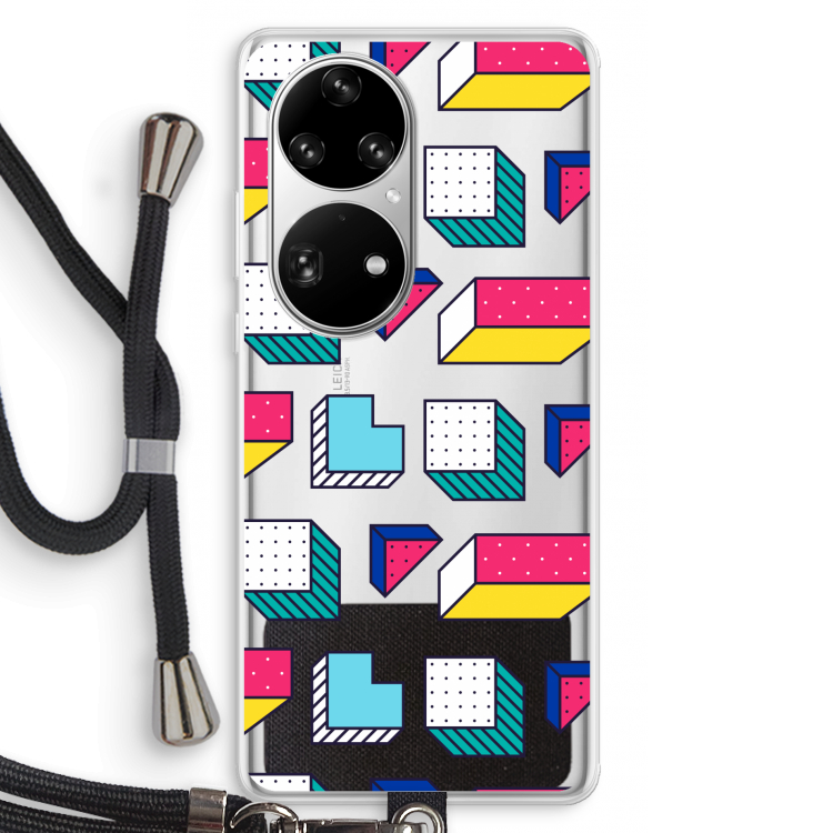 8-bit N°7: Huawei P50 Pro Transparant Hoesje met koord